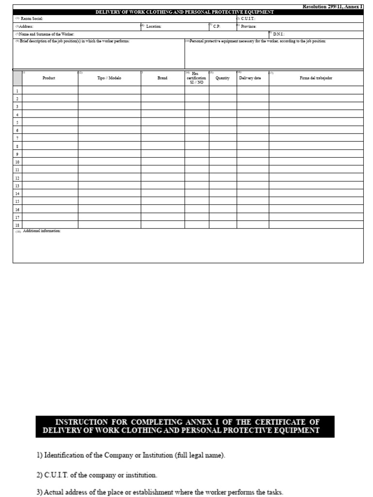 Resolution 299-11 - PPE Registration Form This Yes | PDF | Personal ...