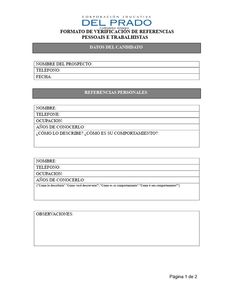 Formato de Verificação de Referências | PDF
