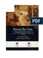 Memorias Bajo Tierra. (Re) Construccion de La Memoria Colectiva en Torno A La Mineria Del Carbón en La Comuna de Mafíl (1935-2001) - (2009)
