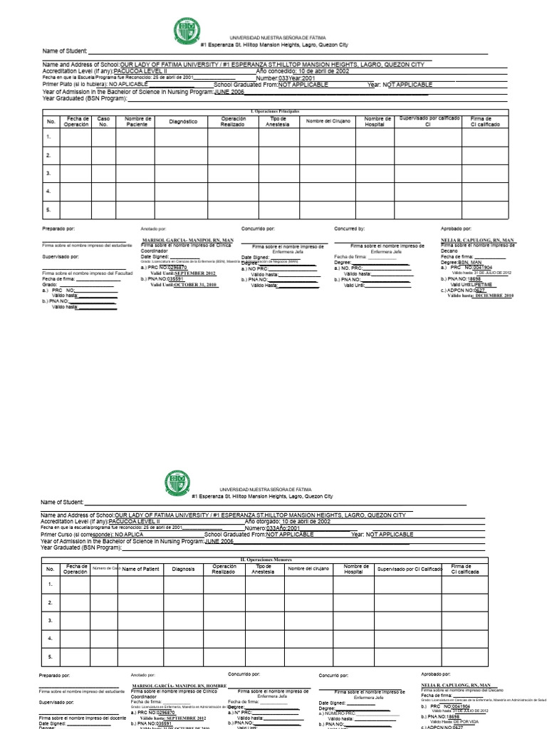 Registro de Estudiante en Enfermería | PDF | Títulos | Educación vocacional
