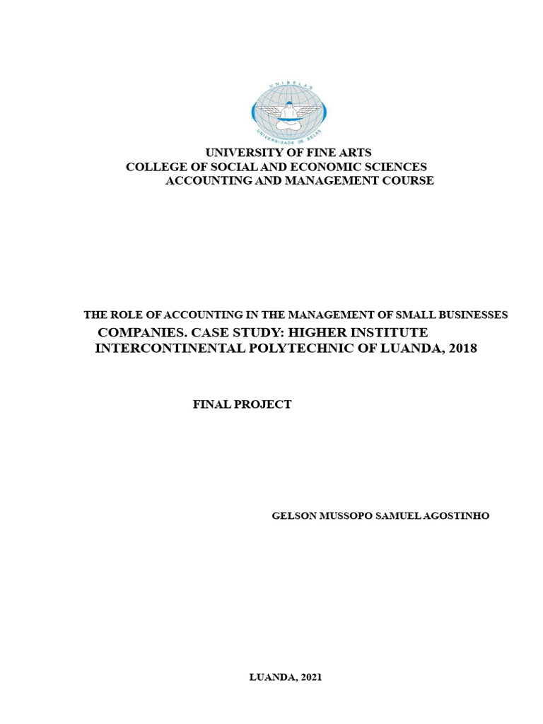 Accounting's Impact on Small Business Management | PDF | Accounting | Taxes