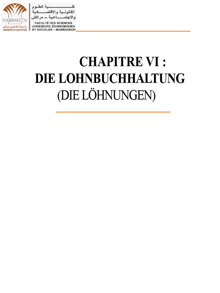 Kapitel 6 - Lohnbuchhaltung | PDF
