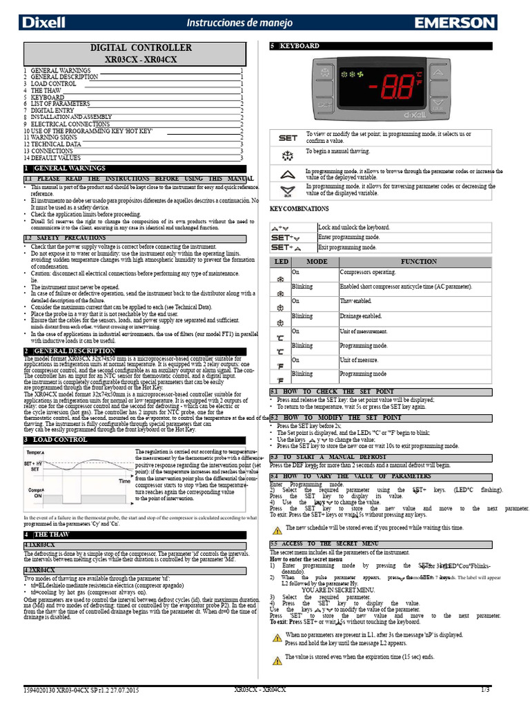 XR03CX XR04CX Controller Manual | PDF | Power Supply | Parameter ...