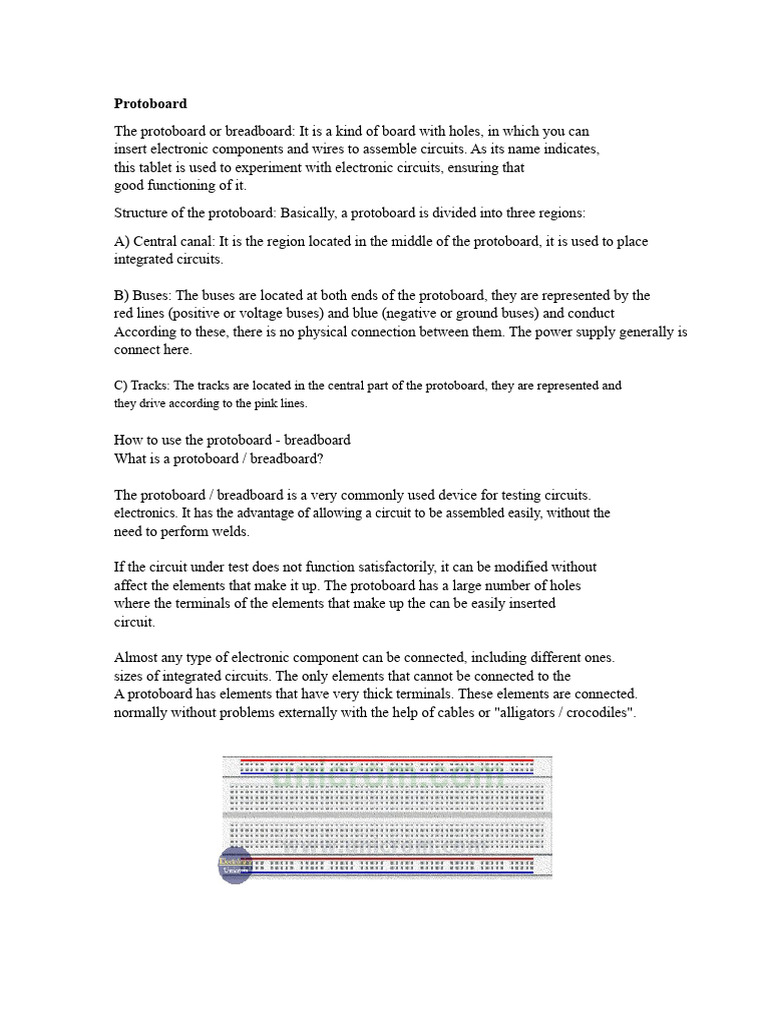 Understanding Protoboards for Circuit Design | PDF | Electrical ...