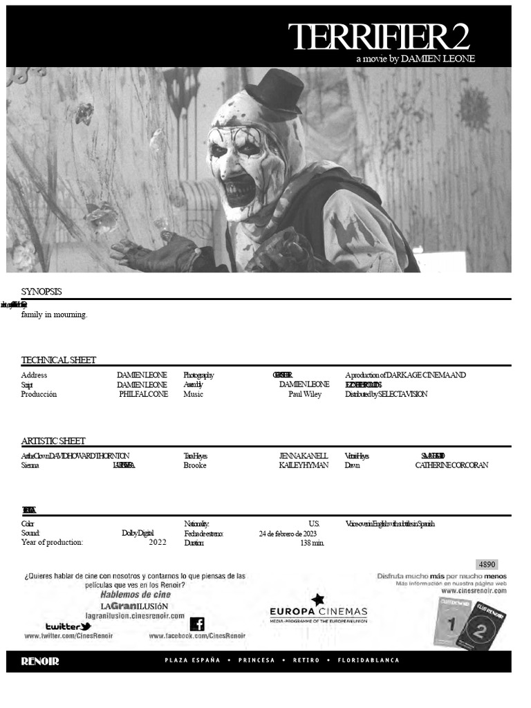 Terrifier 2: Art the Clown Returns | PDF