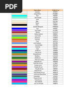 Lista de Nomes de Cores A a Z | PDF | Vermelho | Visão