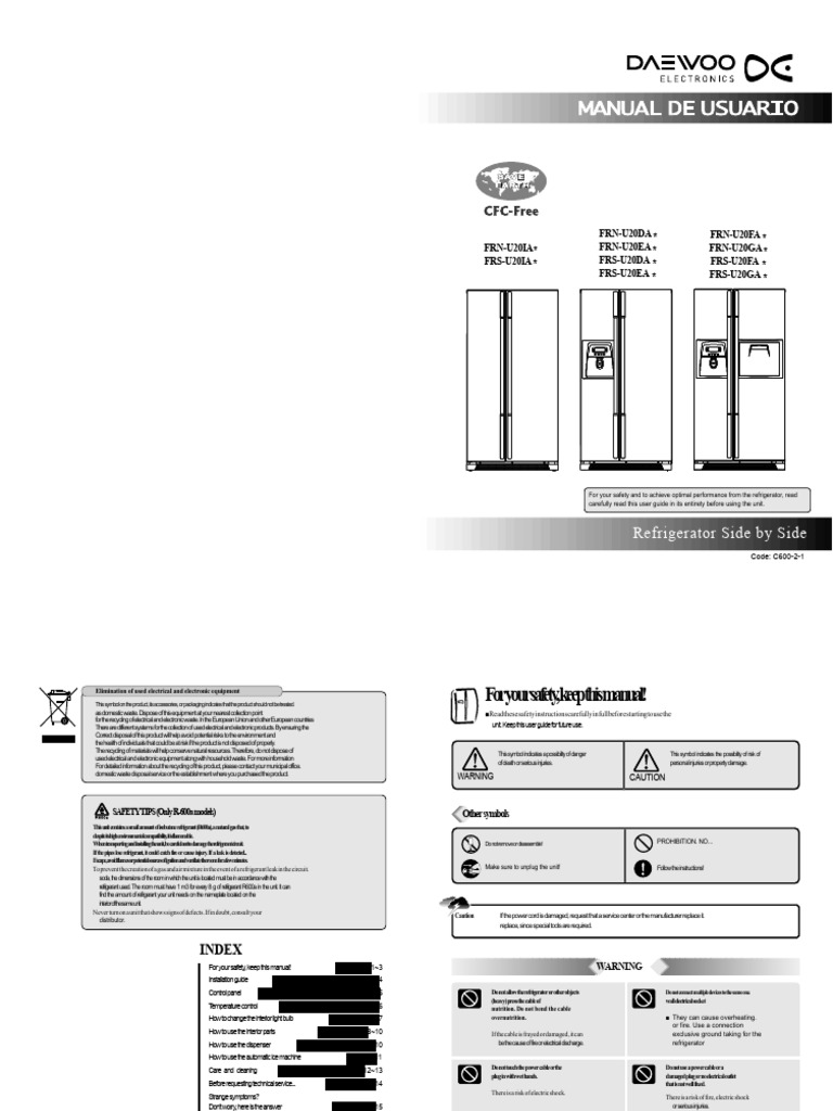 Refrigerator User Guide and Safety Tips | PDF | Refrigerator | Waste