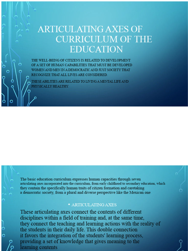 Curriculum Axes for Inclusive Education | PDF | Curriculum | Knowledge
