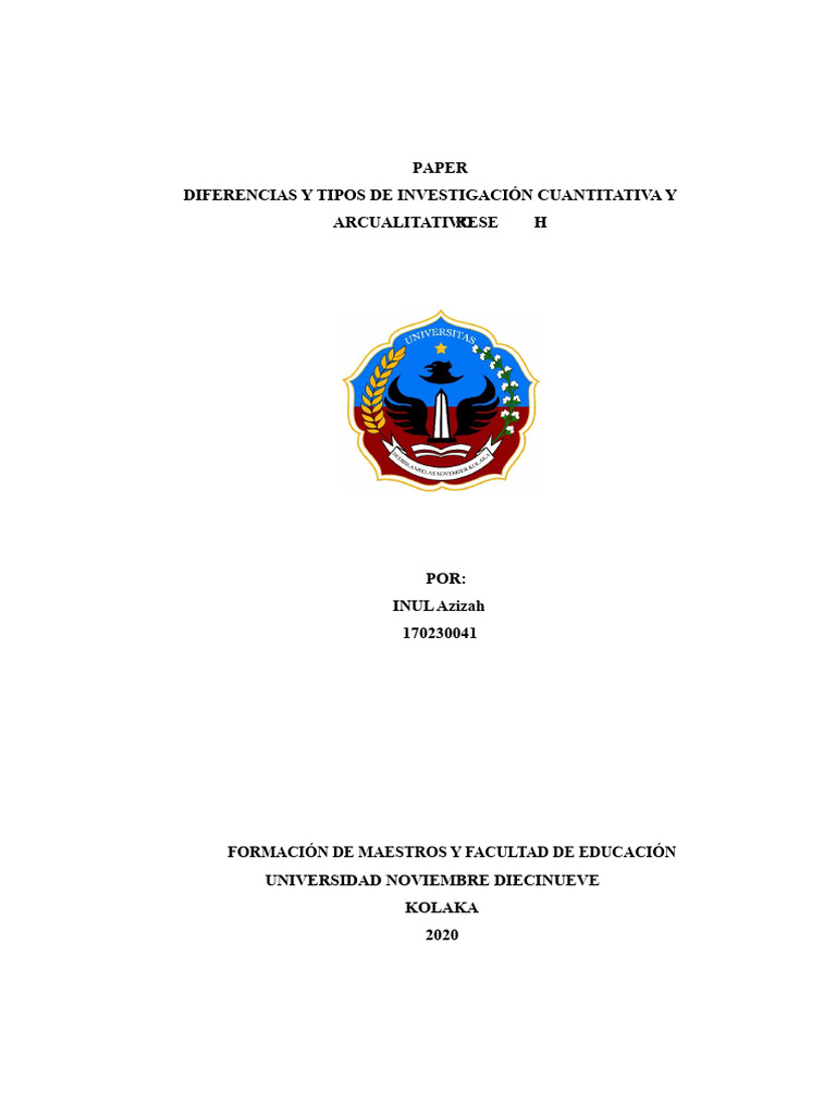 Diferencias entre Investigación Cuantitativa y Cualitativa | PDF ...