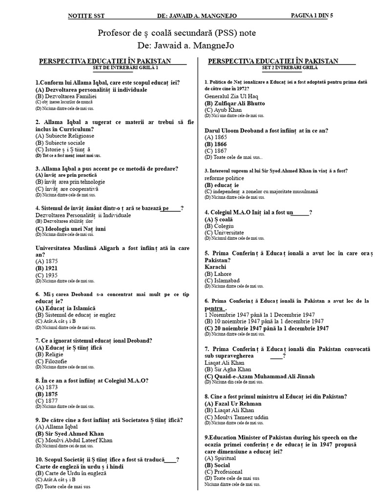 Note SST | PDF