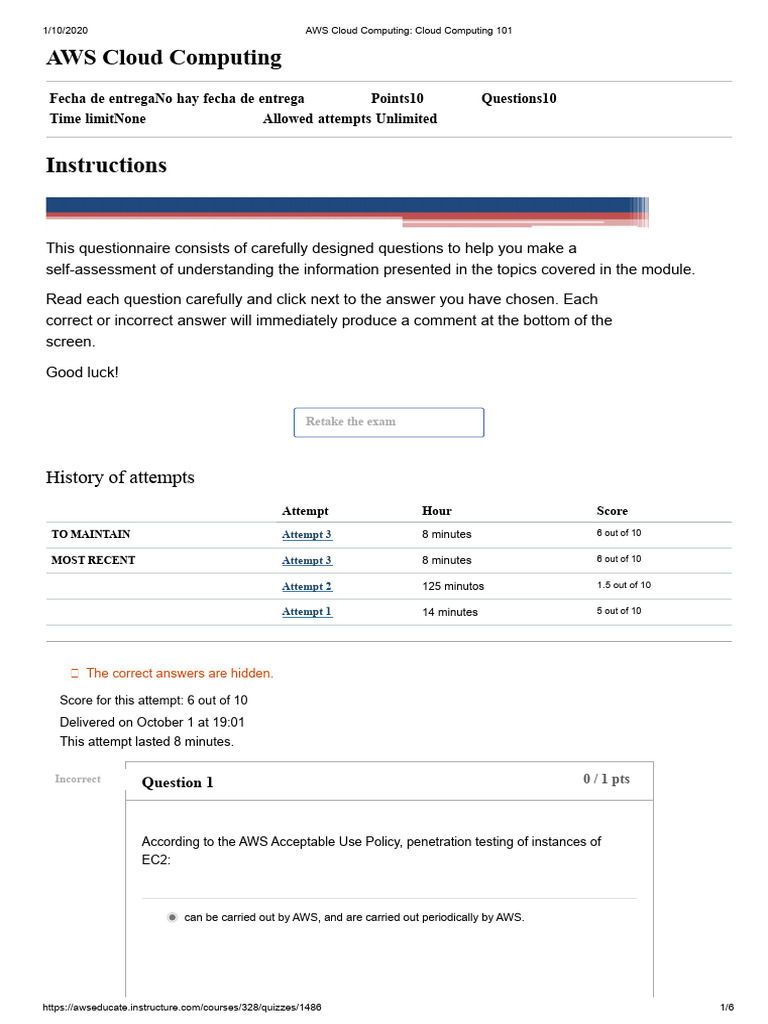 AWS Cloud Computing - Cloud Computing 101 - EN - US | PDF | Amazon Web ...
