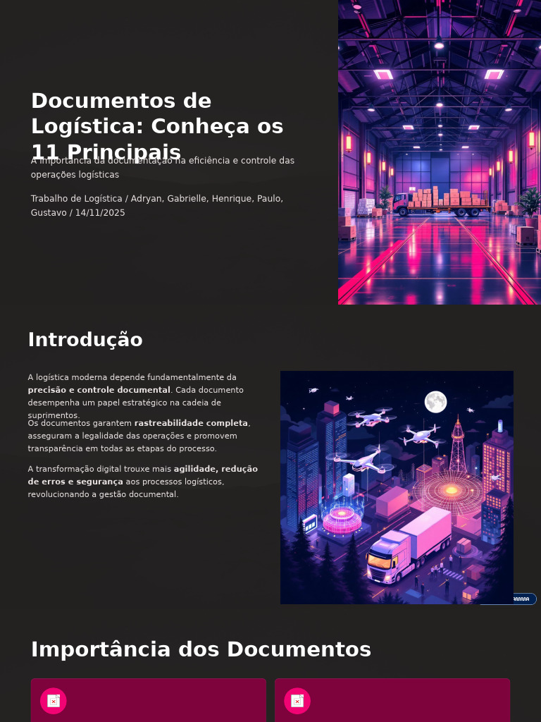 Documentos Essenciais em Logística | PDF | Recibo | Business