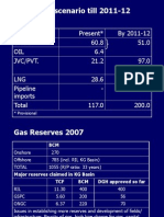 Gas Supply Scenario Till 2011-12 (MMSCMD)