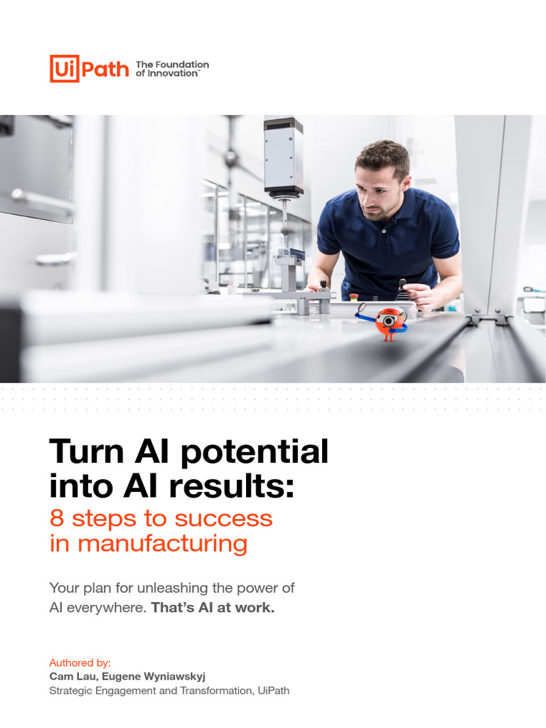 8 Steps to AI Success in Manufacturing | PDF | Artificial Intelligence ...
