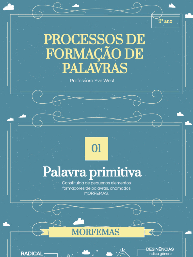 Processos de Formação de Palavras | PDF | Palavra | Vogal