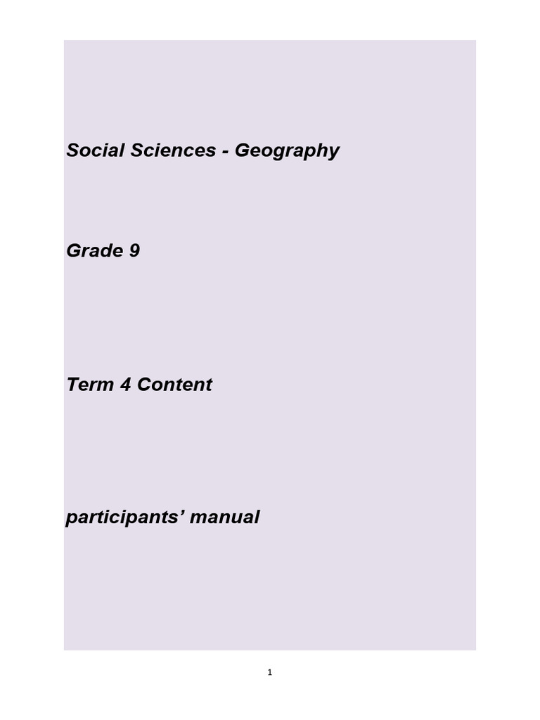 TERM 4 CONTENT Participants | PDF | Agriculture | Food Security