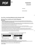 AGM Proxy Form Template | PDF