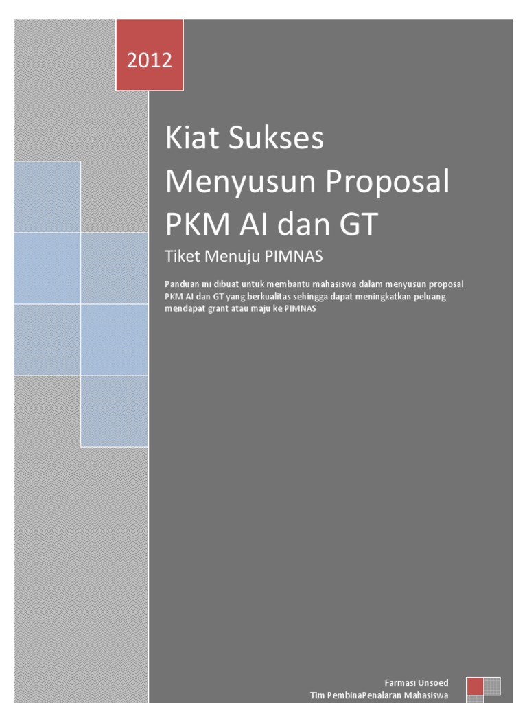 KIAT SUKSES MENYUSUN Proposal PKM GT AI New | PDF