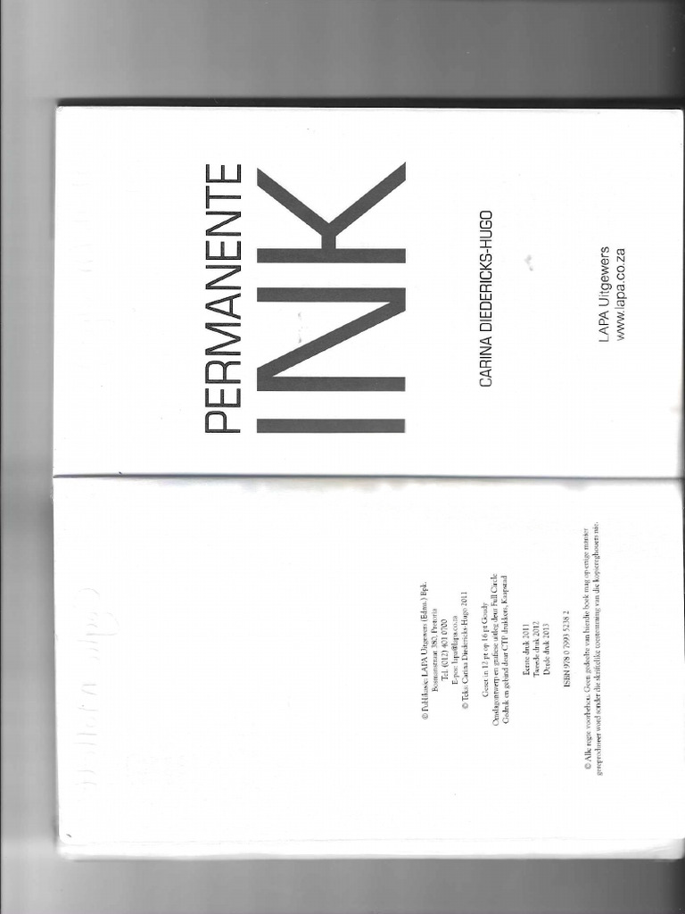 Permanente Ink Afrikaans Part 1 Pdf_250430_214244 | PDF