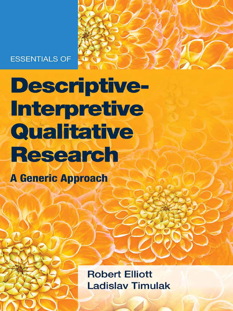 Descriptive-Interpretive Qualitative Research | PDF | Psychotherapy ...