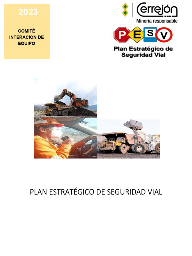 Plan Estratégico de Seguridad Vial 2023 | PDF | Accidente de tráfico ...