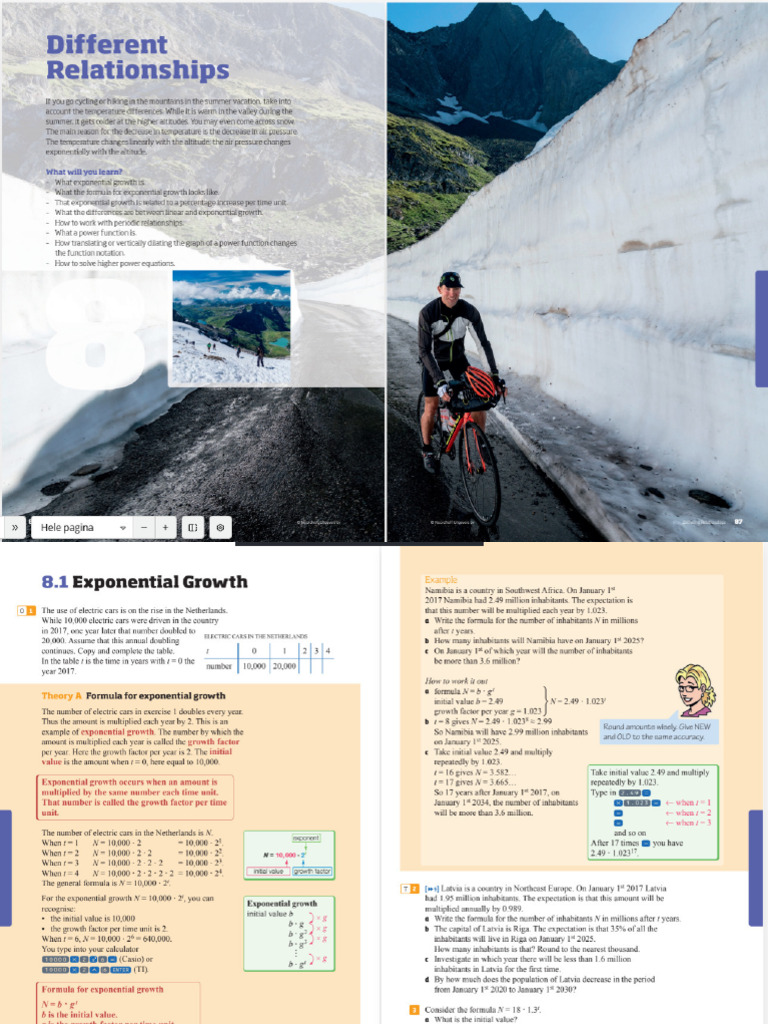 Chapter 8; Different relationships_Maths test-TW(4) | PDF