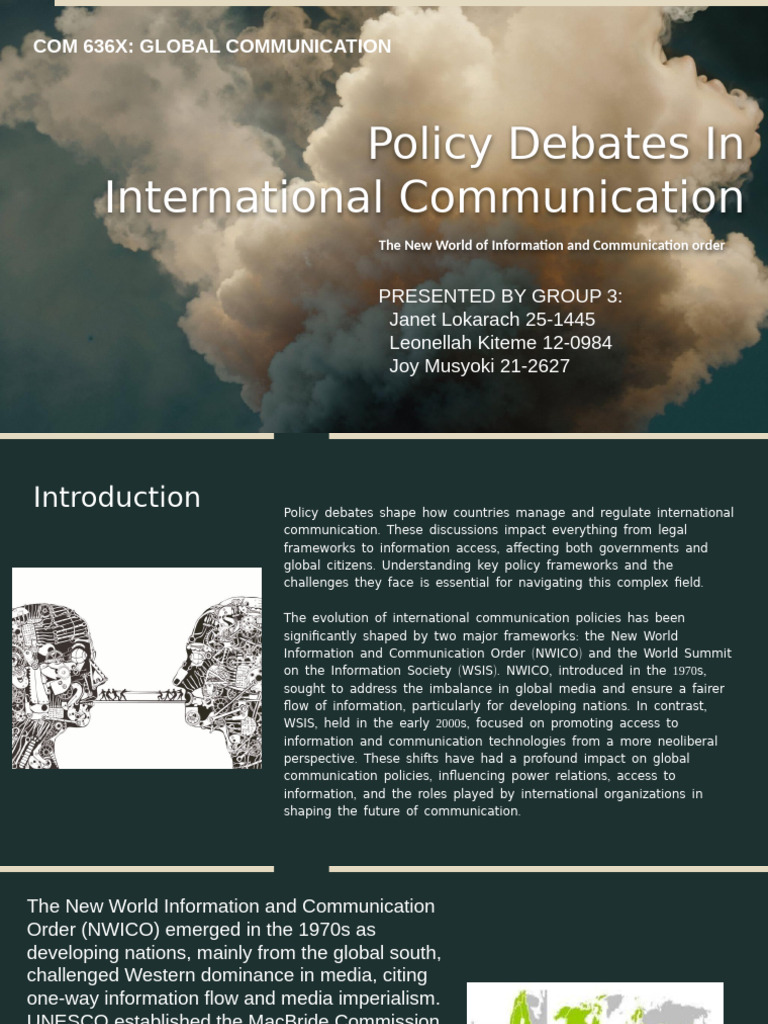 Policy Debates in International Communication Ppt | PDF | Neoliberalism ...