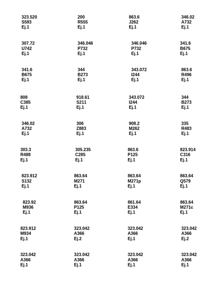Document of Numerical Codes and Examples | PDF