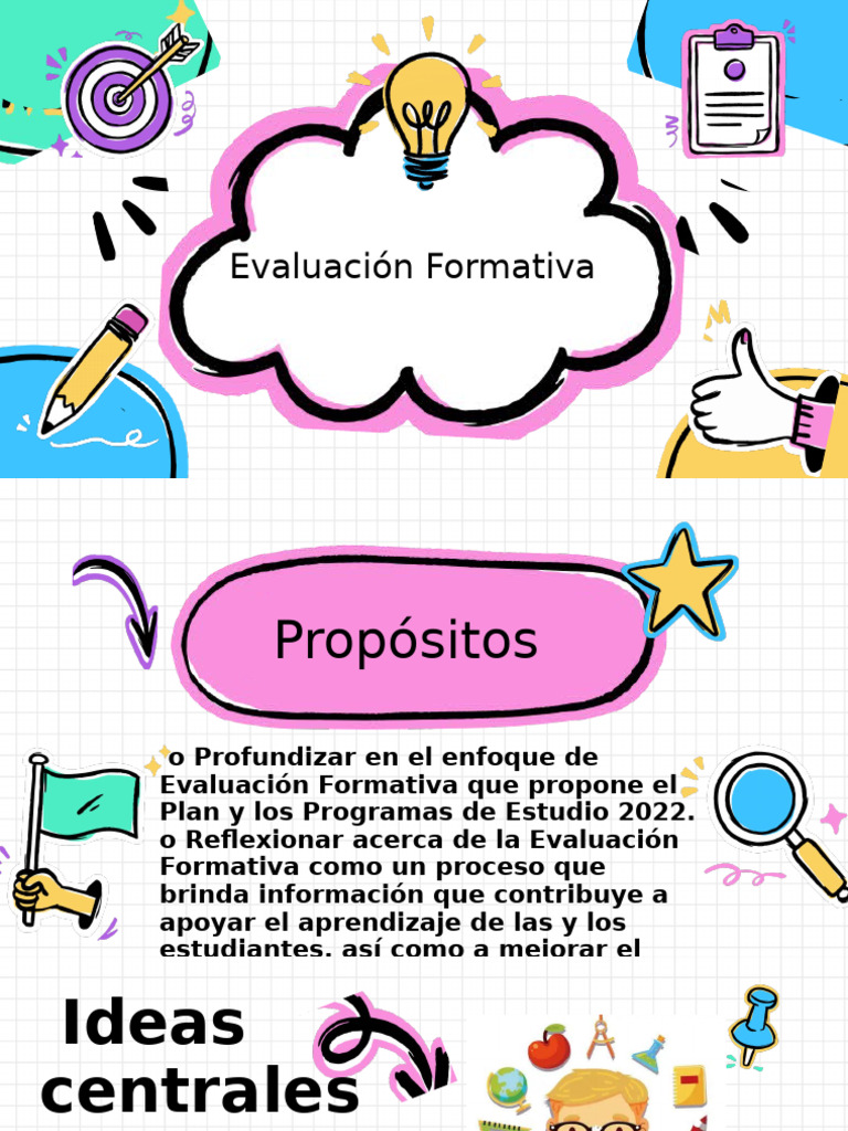 Evaluación Formativa en el Plan 2022 | PDF | Evaluación | Teoría de la ...