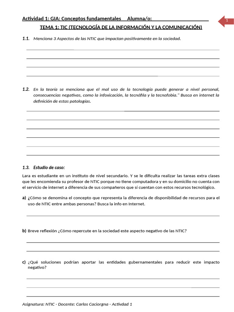 Actividad 1 | PDF | Tecnología de información y comunicaciones