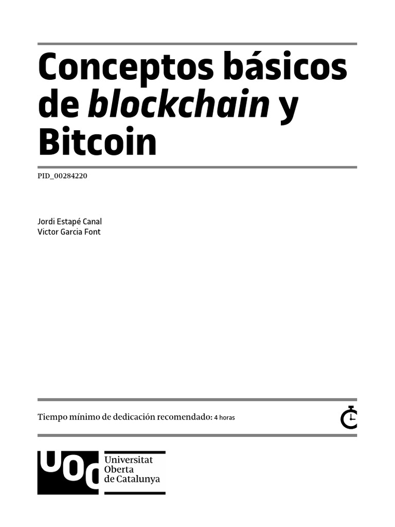 Conceptos Básicos de Blockchain y Bitcoin | PDF | Dinero | Monedas