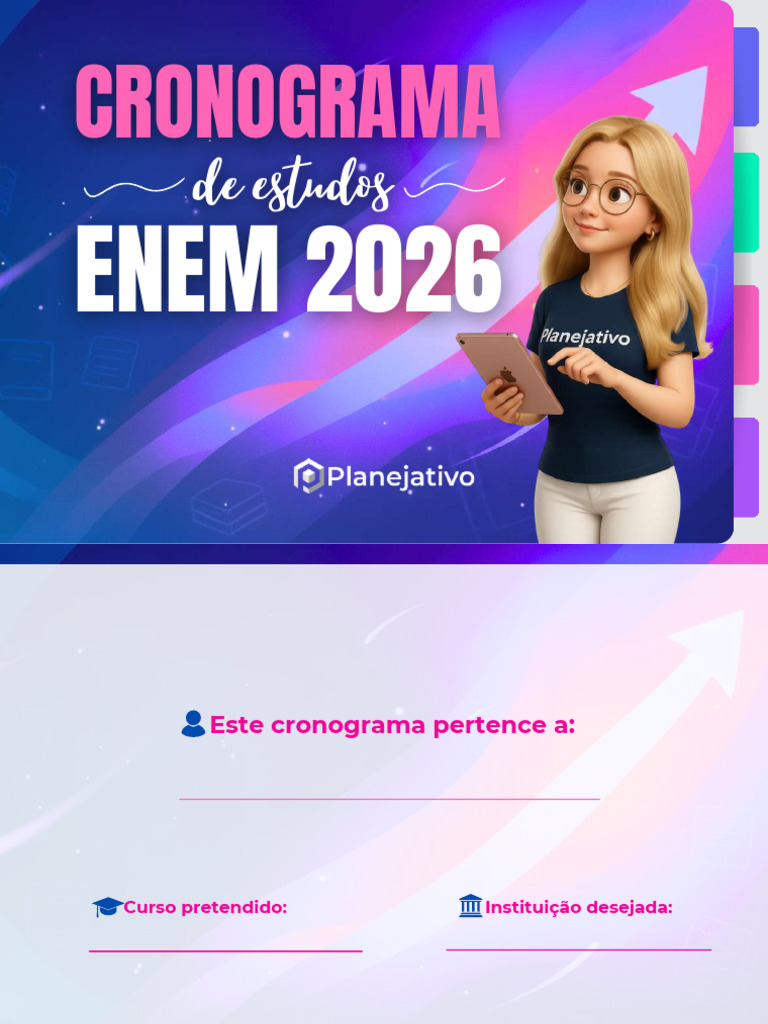 Cronograma de Estudos ENEM 2026 | PDF | Citoplasma | Eletricidade