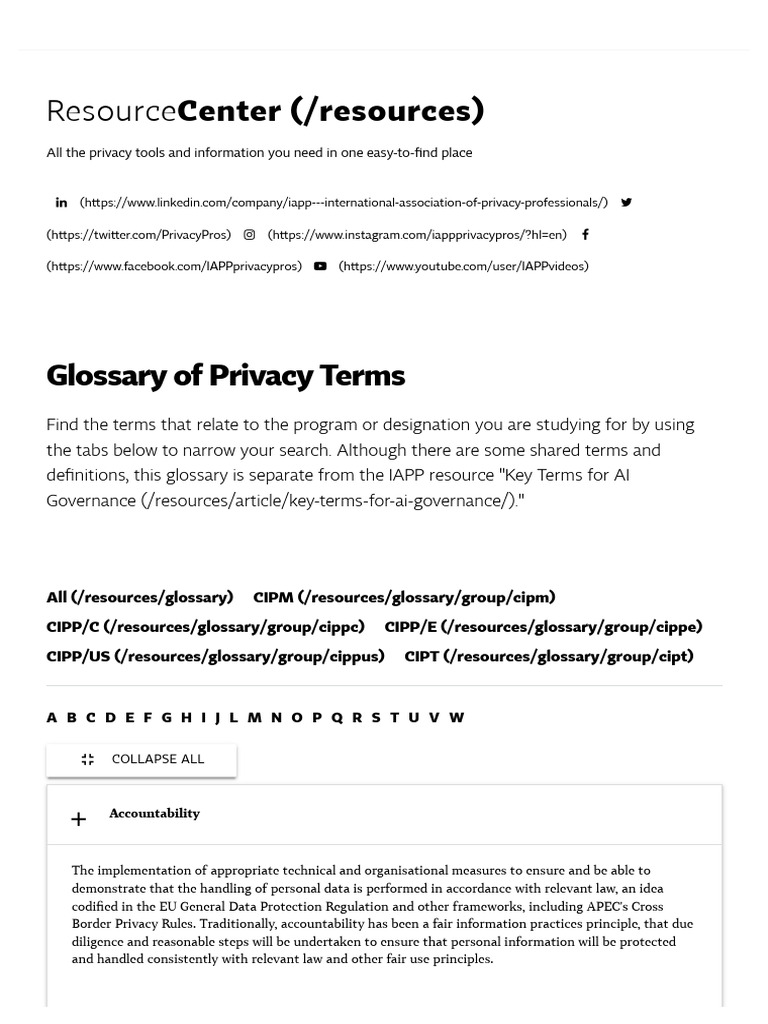 Glossary | PDF | Health Insurance Portability And Accountability Act ...