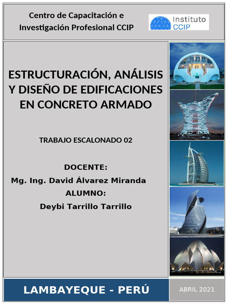 2do Trabajo CCIP | PDF | Concreto reforzado | Hormigón
