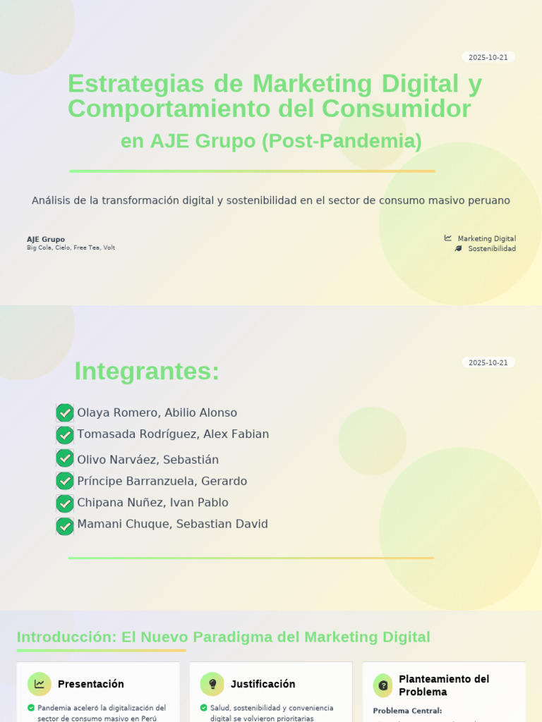 Estrategias de Marketing Digital y Comportamiento Del Consumidor en AJE ...