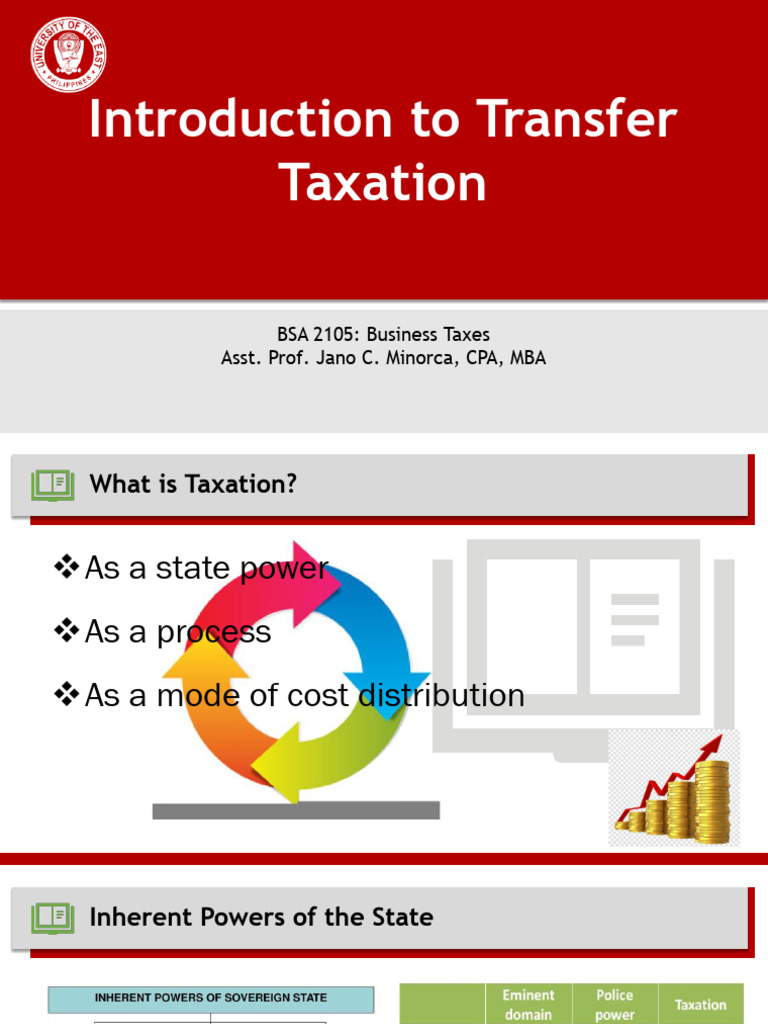 Understanding Transfer Taxation Basics | PDF | Taxes | Public Finance