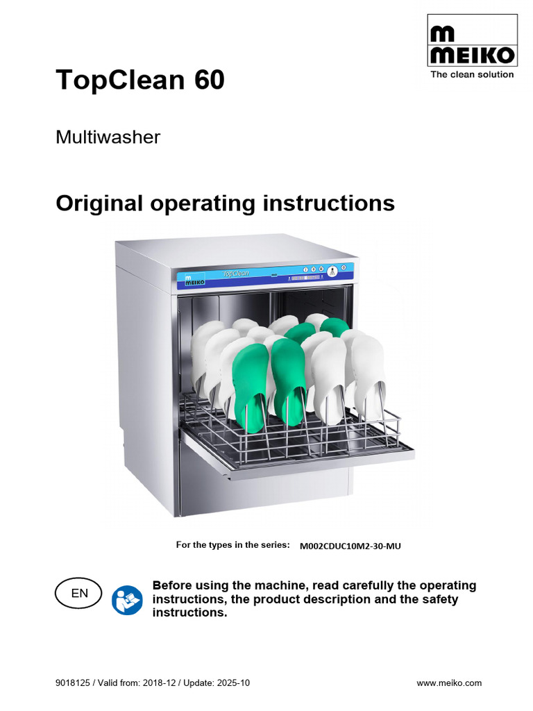 TopClean 60 M2 Operating Instructions | PDF | Safety | Water