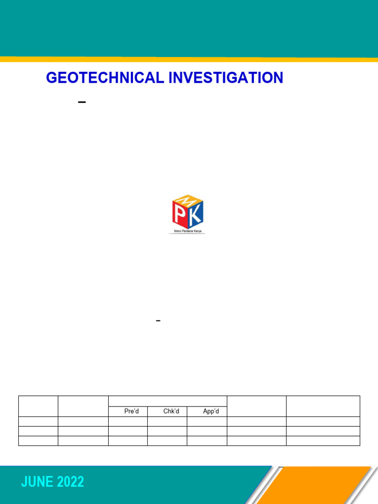 Final Report BEN Soil Investigation 07062022 | PDF | Geotechnical ...