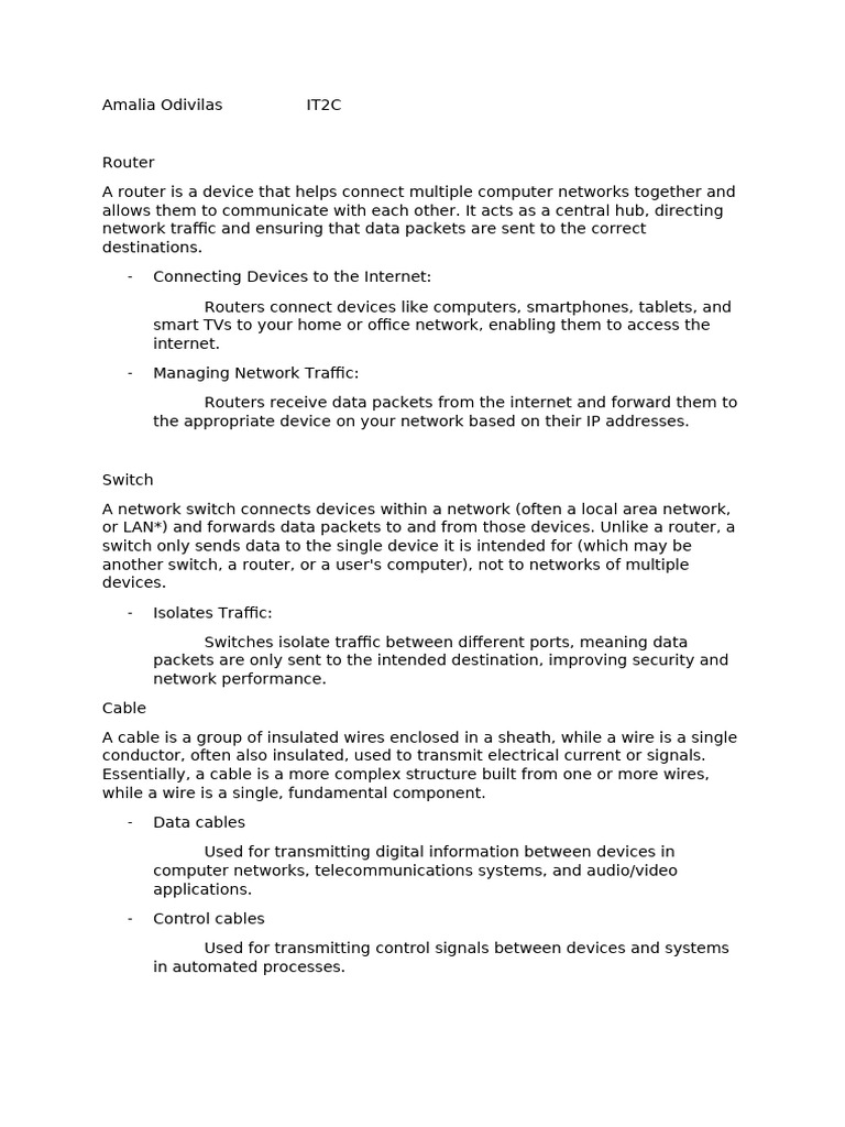Understanding Routers, Switches, and Cables | PDF