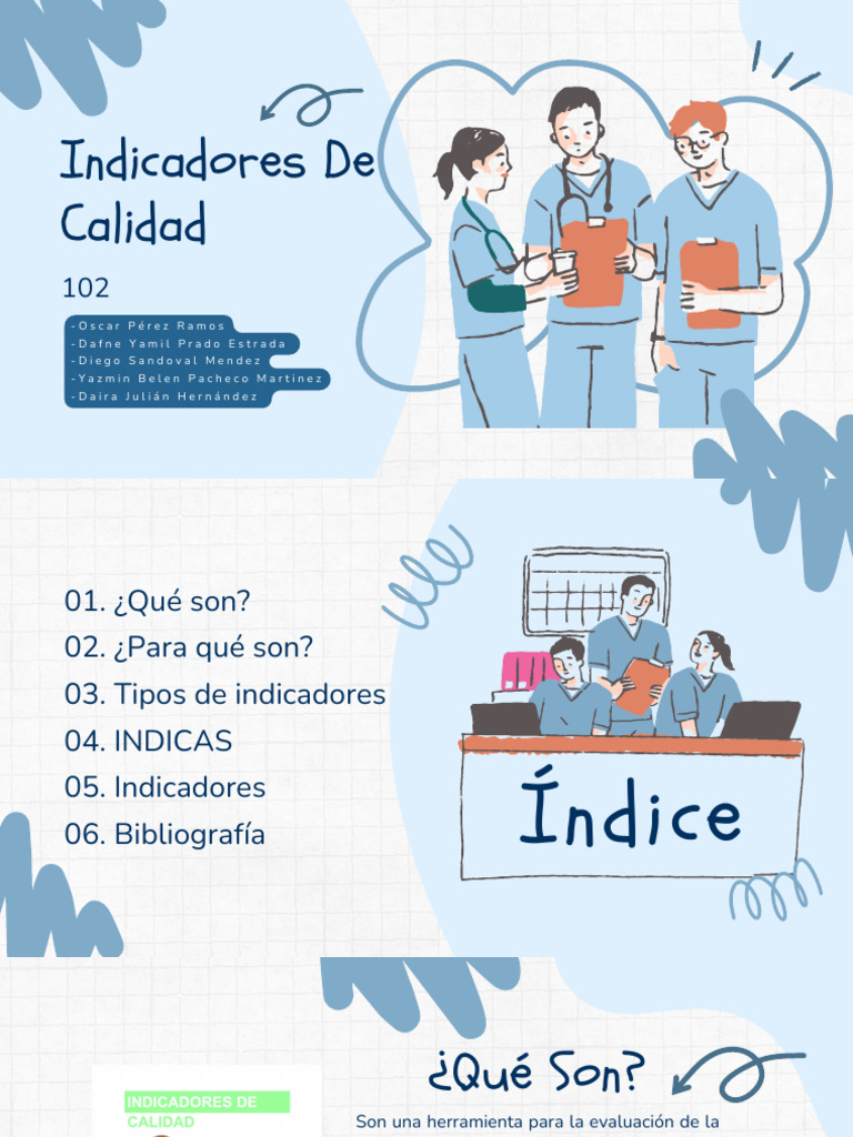 Indicadores de Calidad en Salud | PDF | Cuidado de la salud | Enfermería