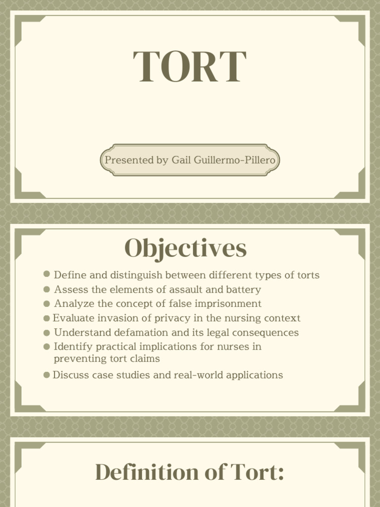 Tort | PDF | Tort | Defamation