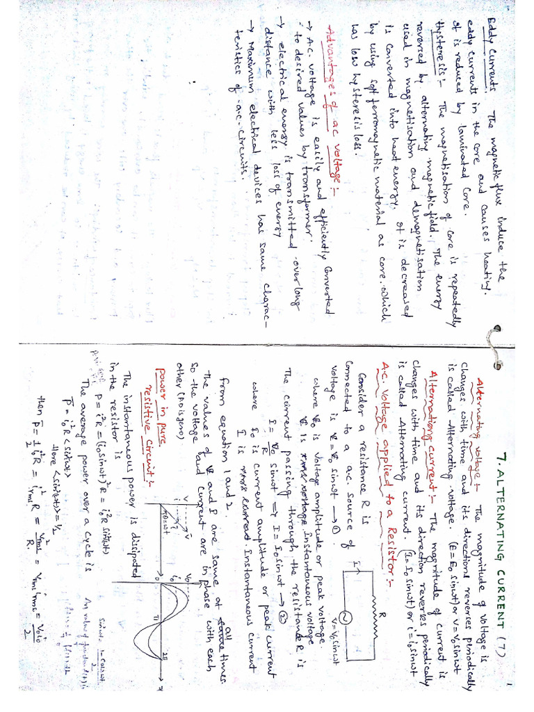 7.alternating Current | PDF