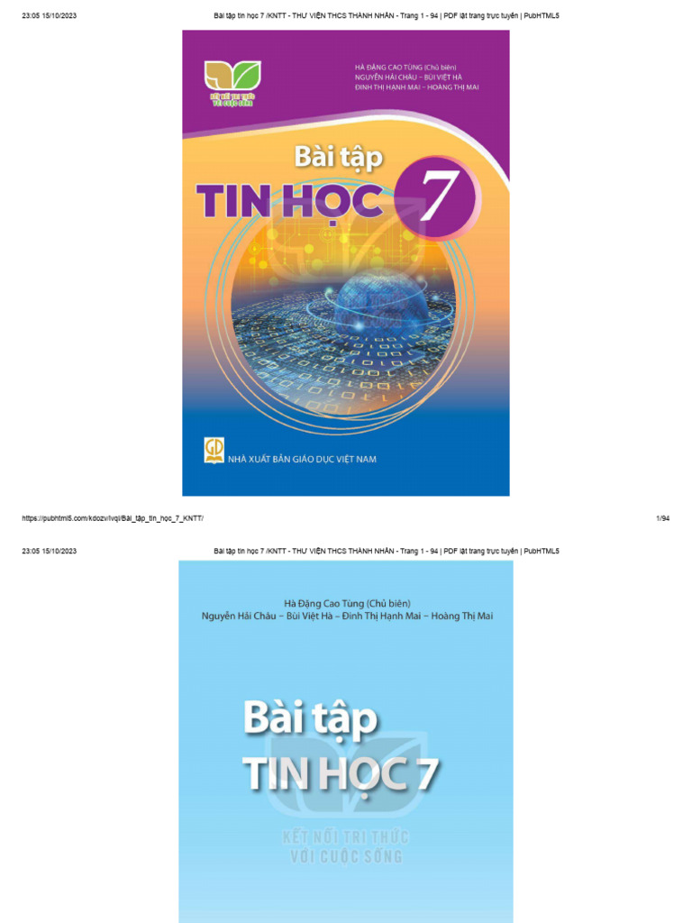 Bài Tập Tin Học 7 (KNTT) | PDF