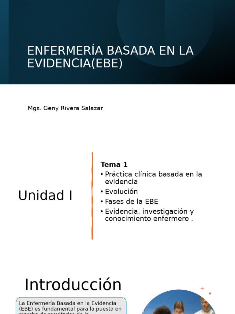Enfermería Basada en la Evidencia: Claves y Evolución | PDF | Evidencia ...