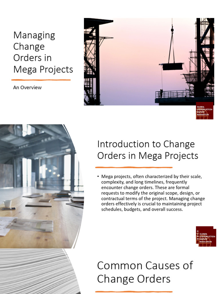 Managing Change Orders in Mega Projects | PDF | Business