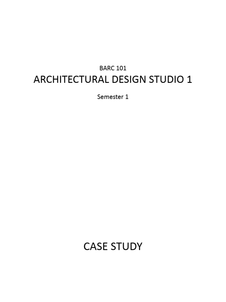 Architectural Case Study Guide | PDF | Dimension