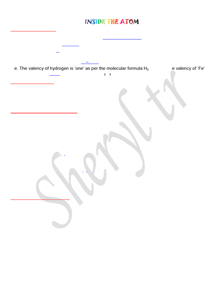 8th - Inside The Atom Notes | PDF | Atoms | Atomic Nucleus