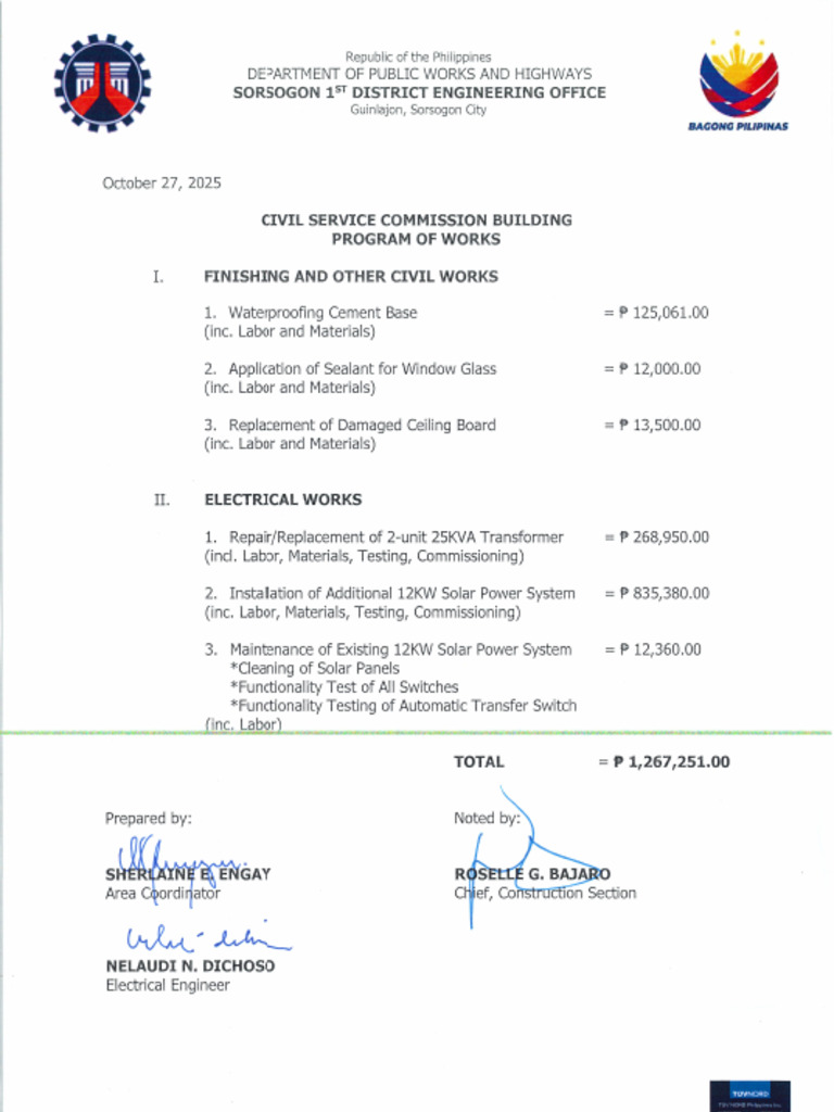 CSC Scope of Works - 050458 | PDF