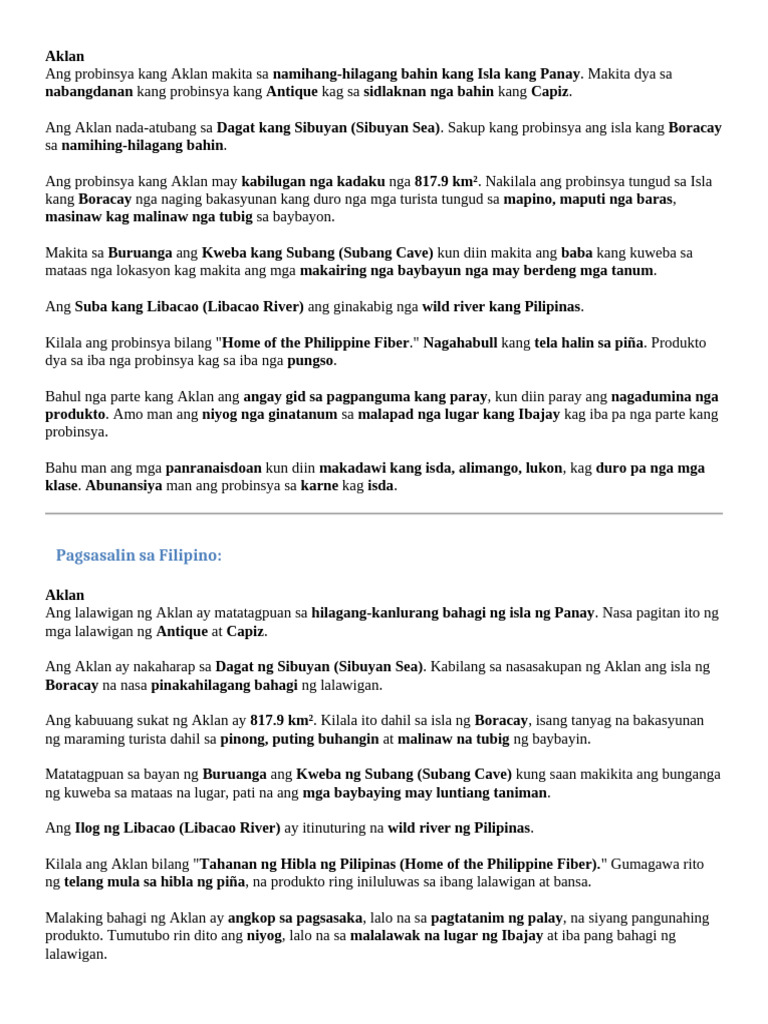 Aklan | PDF