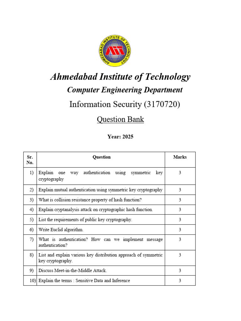 4 Is - 5 - CS - Question Bank - CT2 - 2025 - 250929 - 162909 | PDF ...